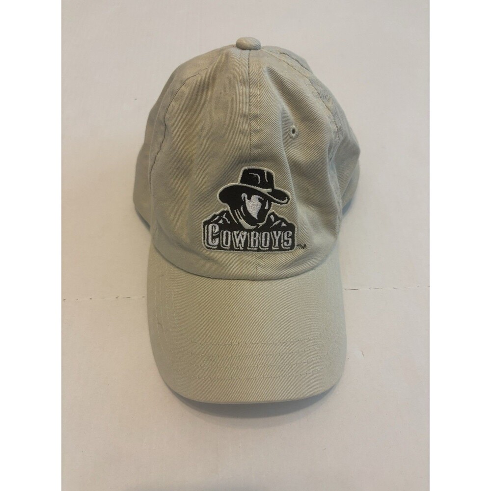 Vintage OURAY Beige Wyoming Cowboys Solid Adjustable Baseball Hat One Size Men’s